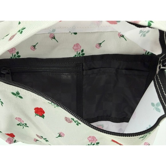 Vans Old Skool Classic Backpack White‎ Rose Floral Print Laptop Travel Bag main image 10
